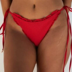 Lounge Underwear Hawaii Textured Bikini Briefs (Set) - Red Bikinis