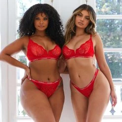 Lounge Underwear Bestsellers Sustainable Royal Balcony Bra (Set) - Red 11 Lounge Underwear Bestsellers Sustainable Royal Balcony Bra (Set) - Red