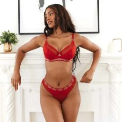 Lounge Underwear Vogue Balcony Bra (Set) - Maroon